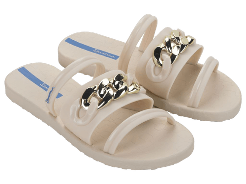 SANDALIA SLIDE FEMININO METAL GLAM 27353