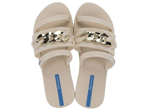 SANDALIA SLIDE FEMININO METAL GLAM 27353