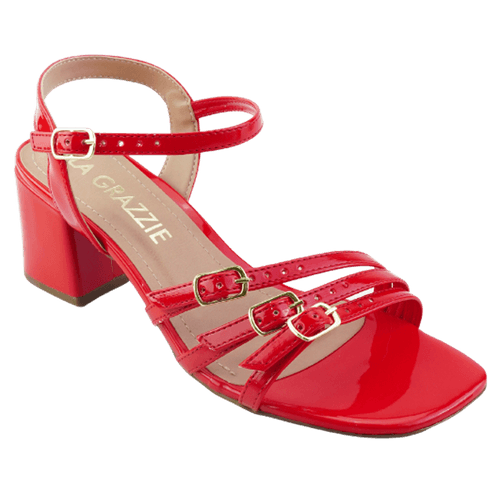 SANDALIA SALTO BLOCO FEMININO LA GRAZZIE SD5885921