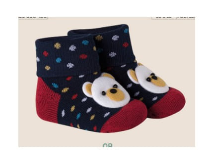 KIT FUN SOCKS BABY MASCULINO 14 A 15 BIT BIT POLO M0162