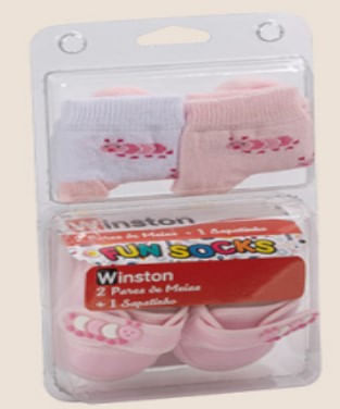 KIT FUN SOCKS MEIA COM SAPATINHO FEMININ PIN PIN 0146