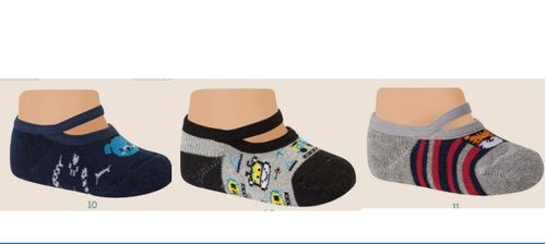 MEIA SAPATILHA BEBE MASCULINA 18 A 22 BI BIT POLO M0177