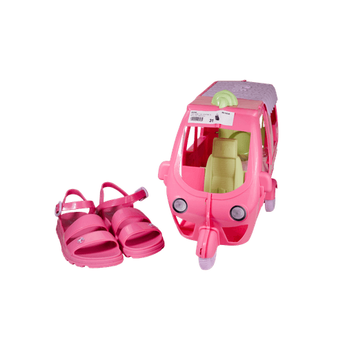 SANDALIA RASTEIRA BARBIE COM SORVETEIA GRENDENE KIDS 23221