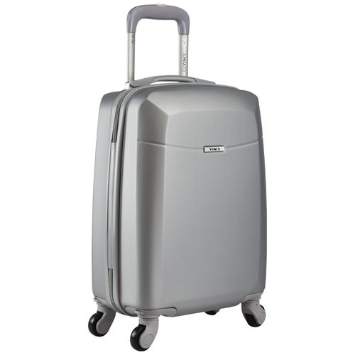 MALA COMPACT EM ABS 18 YINS YS21122 EM ABS RODAS DUPLAS 360°, COMPART. INTERNO, CINTA ELÁSTICA, FECHO EM ZÍPER