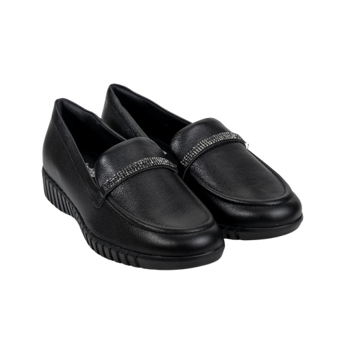 SAPATO MOCASSIM EM COURO FEMININO COMFORTFLEX 2476303