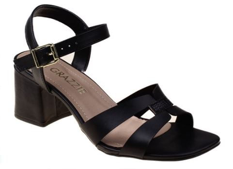 SANDALIA SALTO BLOCO FEMININO LA GRAZZIE SD5885408
